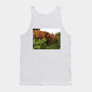 Scottish Highland Cattle Calf 2072 Tank Top